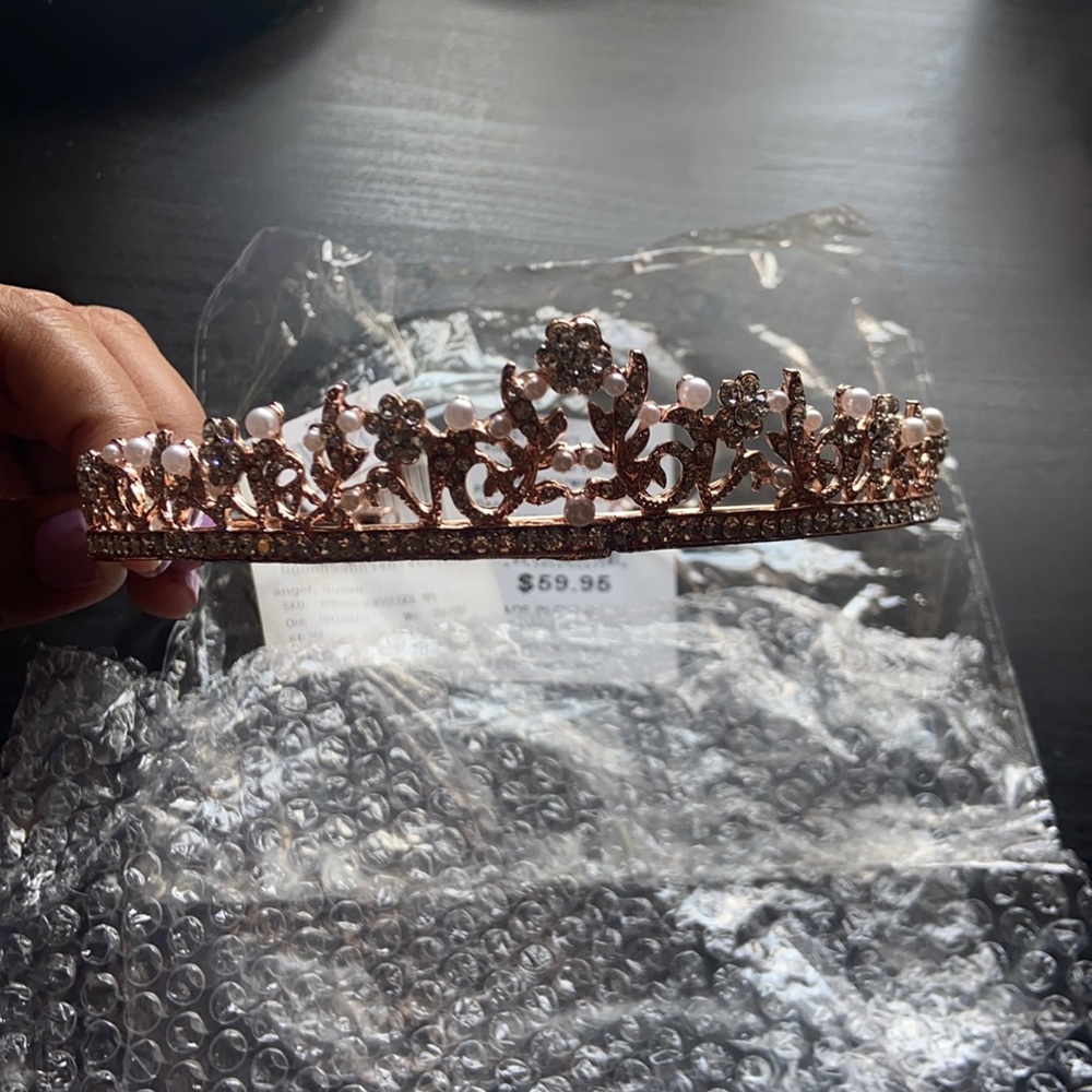 ROSE GOLD HAIR PIECE (for wedding)